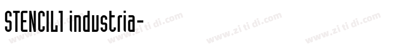 STENCIL1 industria字体转换 STENCIL1 industria字体转换